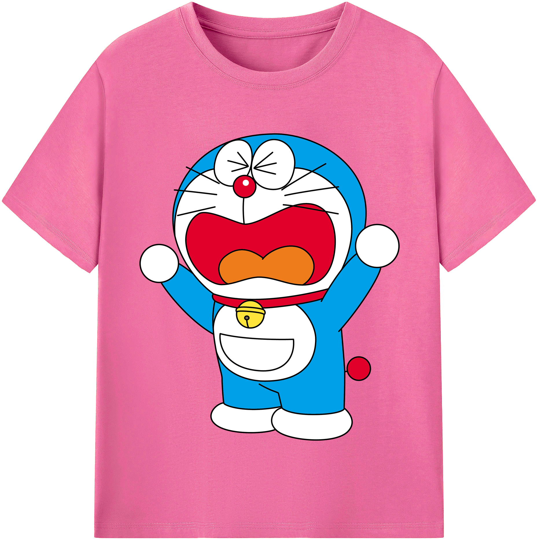 （画像用） ドラえもん Doraemon レディースカジュアルプリントTシャツ（綿100％）